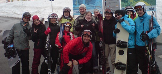 Klienti CITY SKI na z�jezdu mana�er� firmy WDT