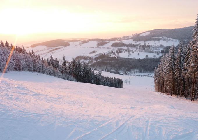 Ski areál Dolní Morava Modrá sjezdovka