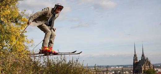 Fotky z nat��en� seri�lu CITY SKI Ly�ov�n� v Brn�