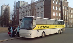 Odjezd autobusů CITY SKI směr Červená Voda, Dolní Morava, Zieleniec, Czarna Gora