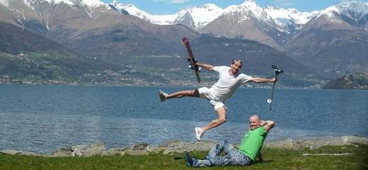 Pavel Tr�ala a Ale� N�m�ansk� u jezera Lago di Como