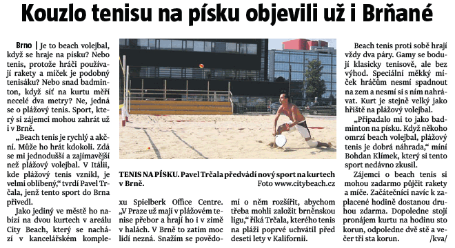 City Beach clanek v Sedmicka