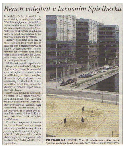 City Beach clanek v MF DNES